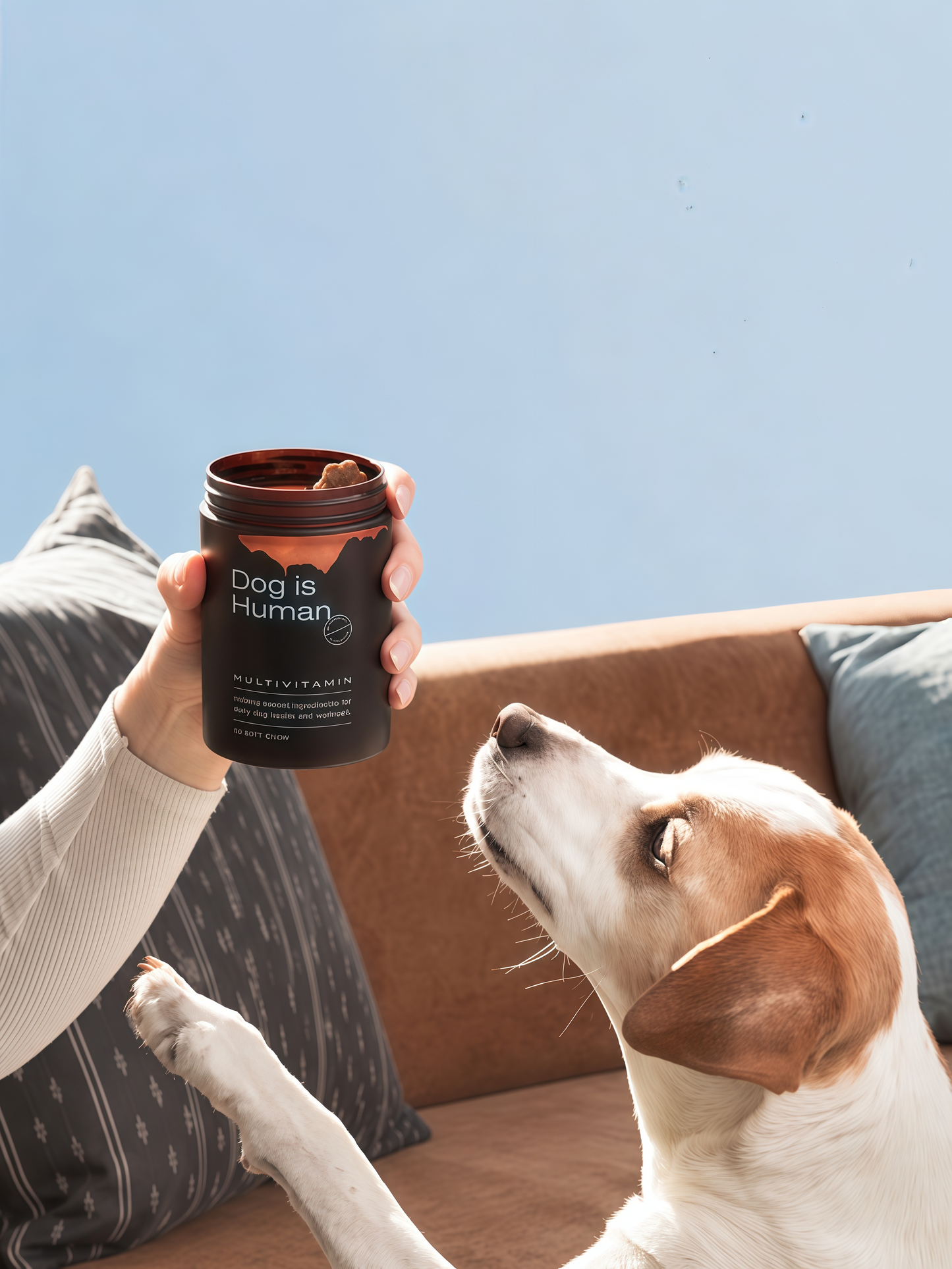 DM-01 Daily Multivitamin for Dogs, Human-Grade Multivitamin Soft Chews for Daily Nutritional Support, Chicken & Beef Flavors, 60 Soft Chews